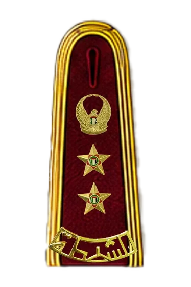 Officer burgundy ceremonial epaulette &mdash; Colonel