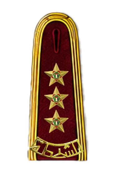 Officer burgundy ceremonial epaulette &mdash; Captain