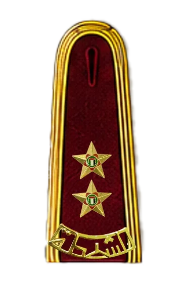Officer burgundy ceremonial epaulette &mdash; 1st. Lieutenant